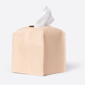 New Amber Interiors Leather Tissue Box
